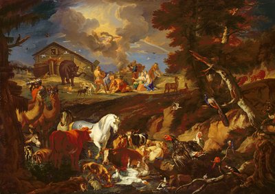 Noah offers up a Sacrifice as a Sign of his Gratitude by Pieter the Younger 1637 1701 Mulier